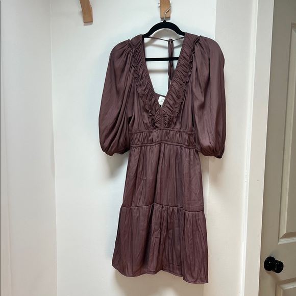 Mini Dress Bordeaux Plum